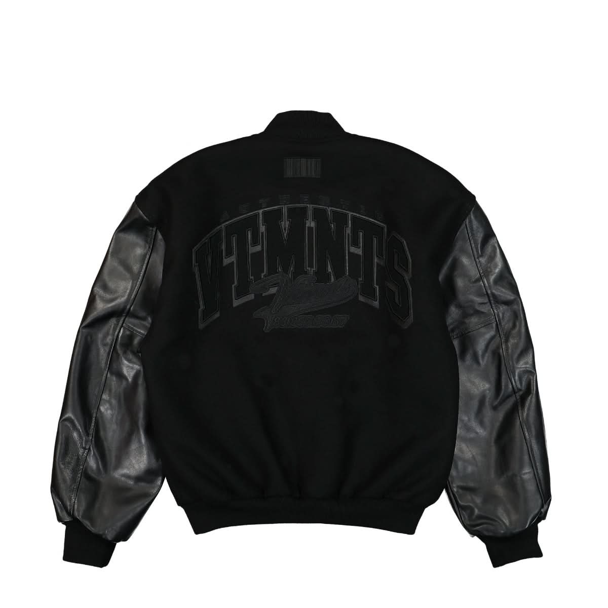 VTMNTS College Jacket Black Detail view 2 | Gate