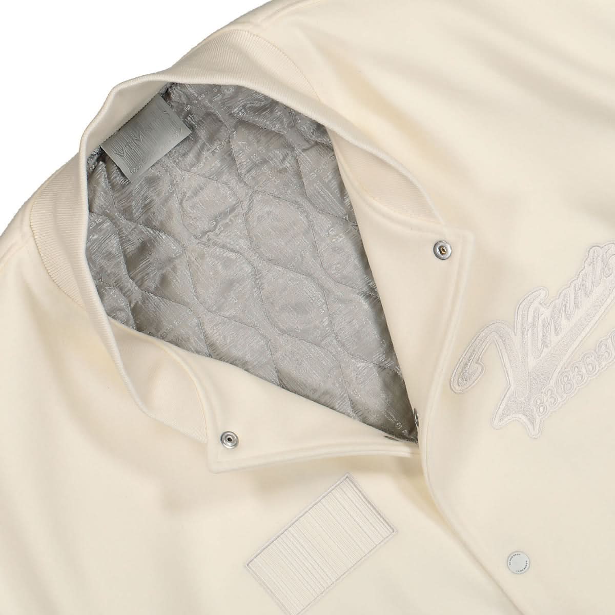 VTMNTS College Jacket Beige,White Detail view 3 | Gate