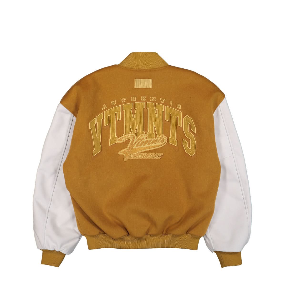 VTMNTS College Jacket Brown,White Detail view 2 | Gate