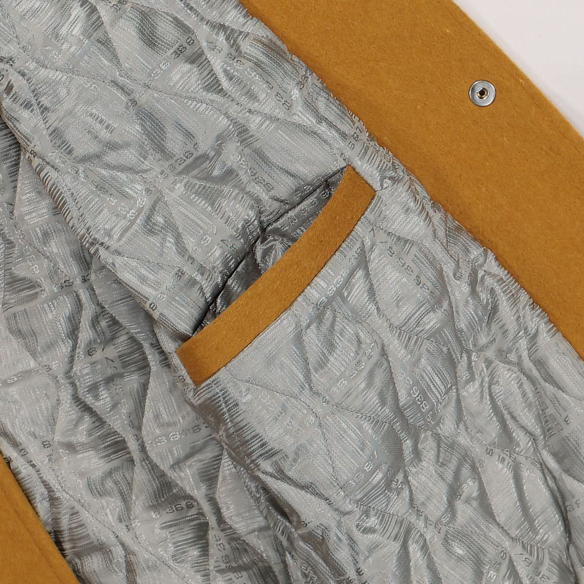 VTMNTS College Jacket Brown,White Detail view 5 | Gate