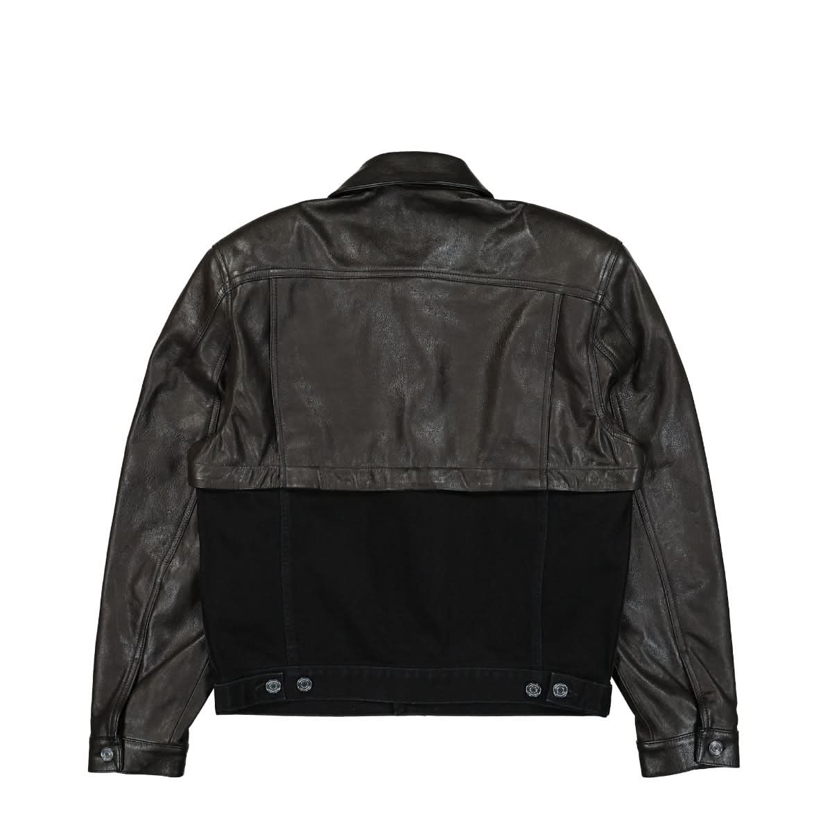 VTMNTS Leather / Jean Jacket Black Detail view 1 | Gate
