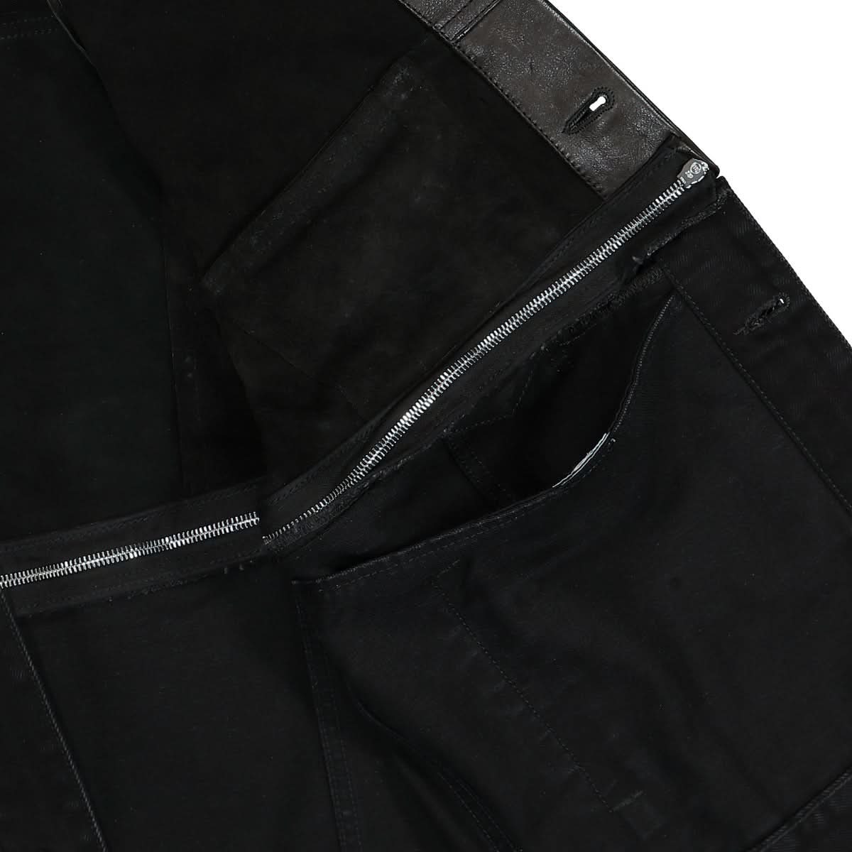 VTMNTS Leather / Jean Jacket Black Detail view 5 | Gate