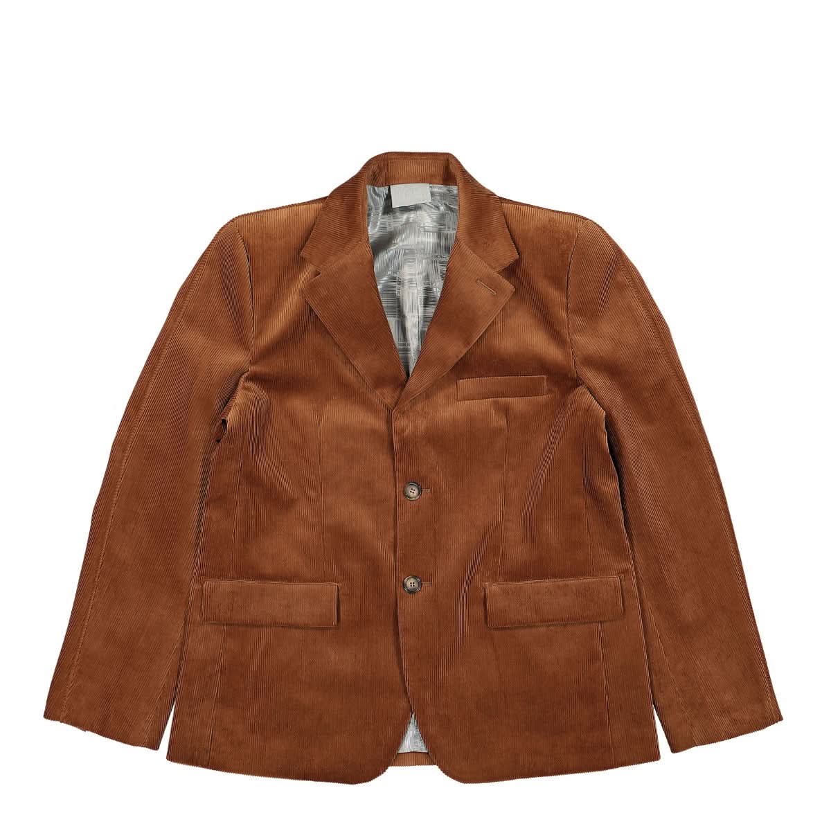 VTMNTS Corduroy Tailored Jacket Brown Detail view 1 | Gate