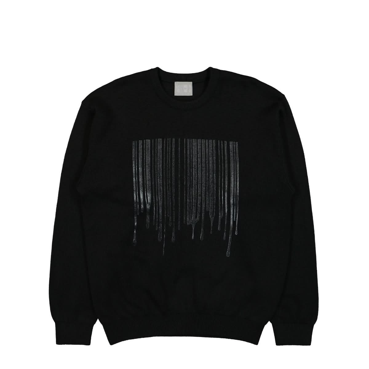 VTMNTS Dripping Barcode Sweater Black Detail view 1 | Gate