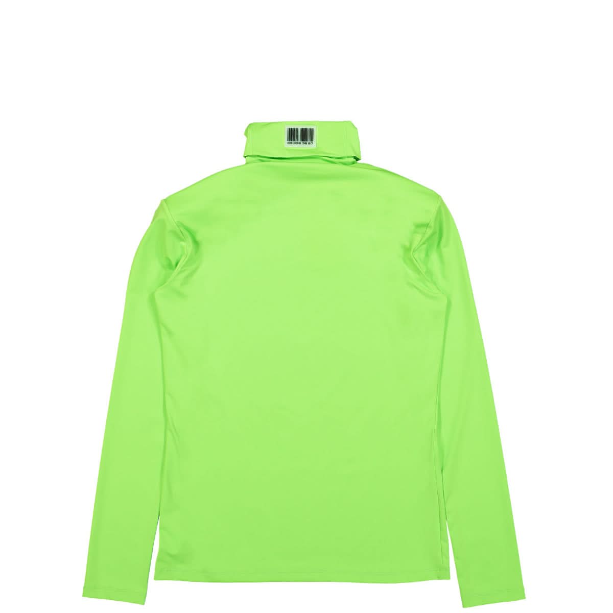 VTMNTS Lycra Barcode Turtleneck Green Detail view 2 | Gate