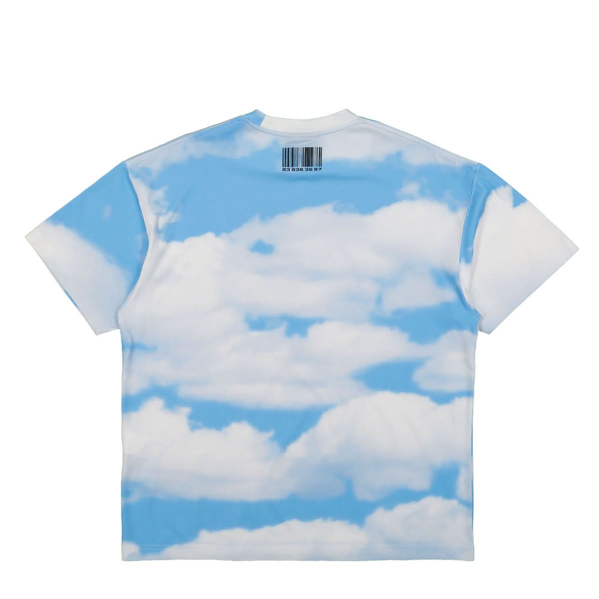 VTMNTS Sky Barcode T-Shirt White,Blue Detail view 2 | Gate