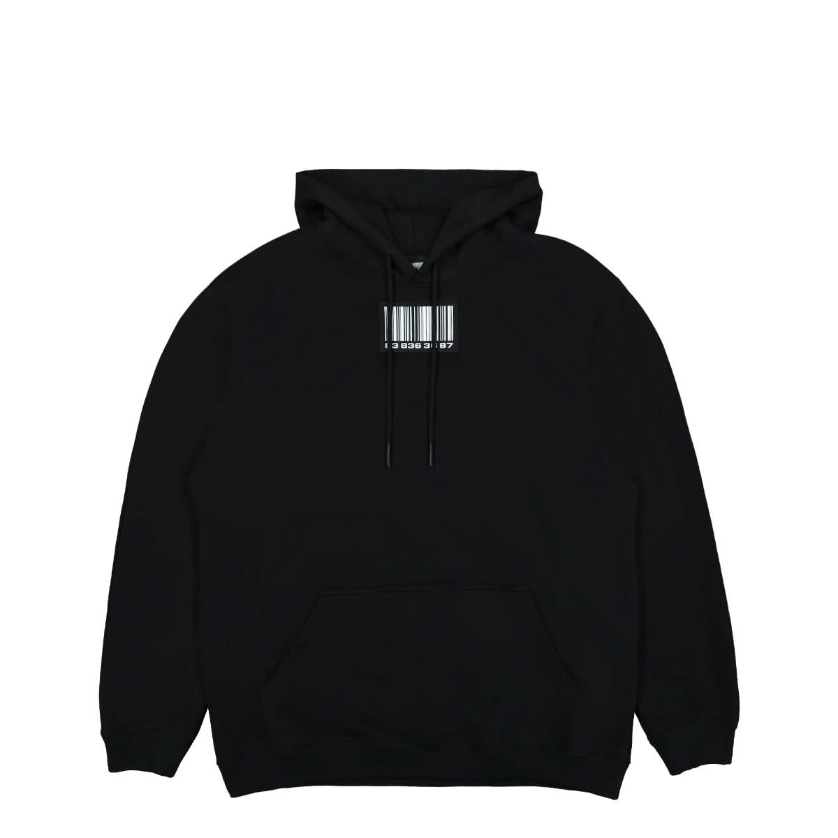 VTMNTS Big Rubber Patch Hoodie Black Detail view 1 | Gate