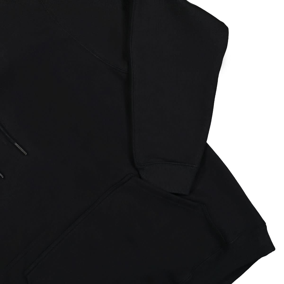 VTMNTS Big Rubber Patch Hoodie Black Detail view 4 | Gate