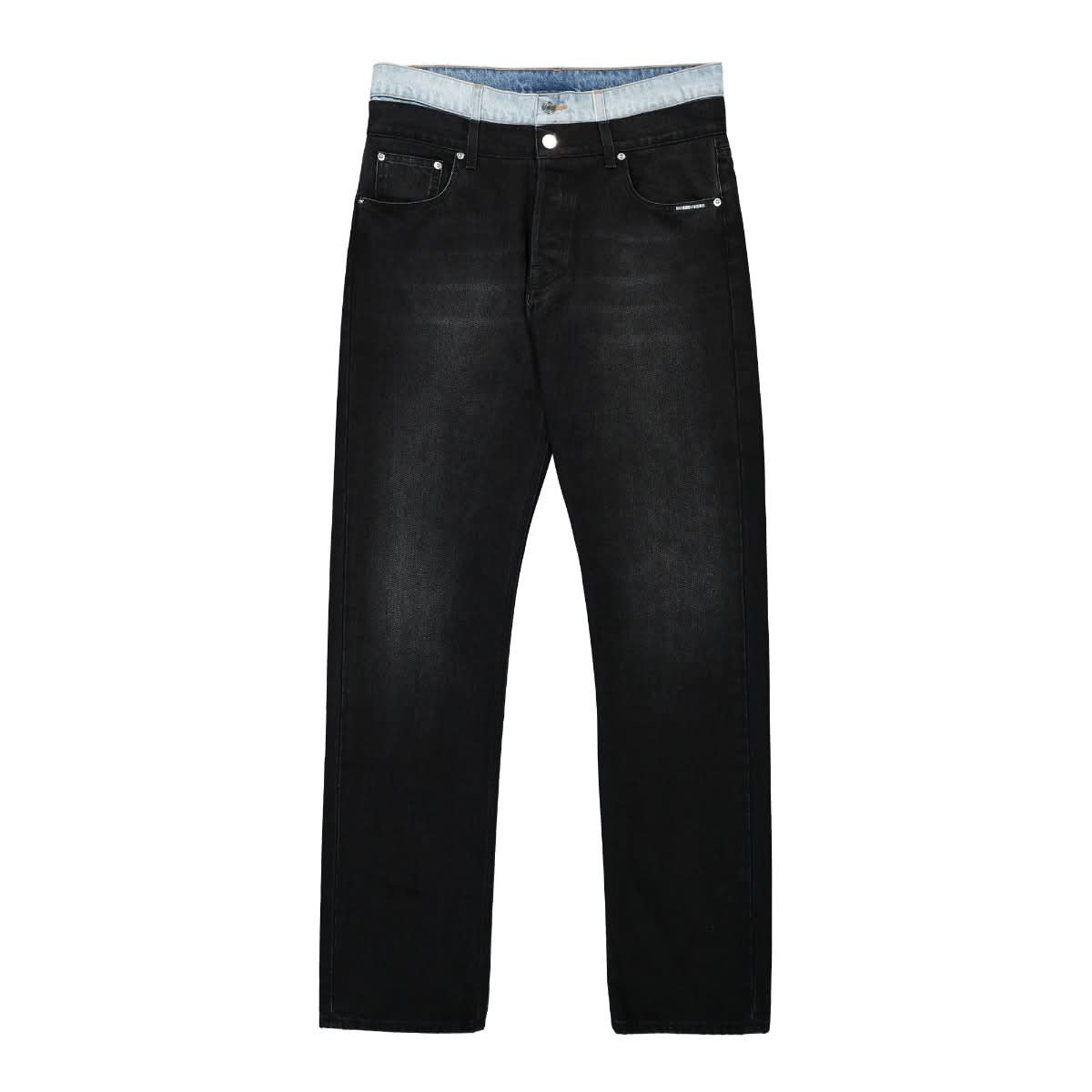VTMNTS Double Waist Denim Jeans Black,Blue Detail view 1 | Gate