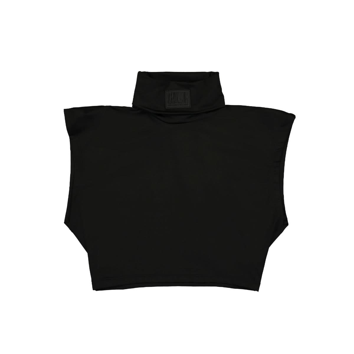 VTMNTS Cropped Lycra Styling Top Black Detail view 1 | Gate