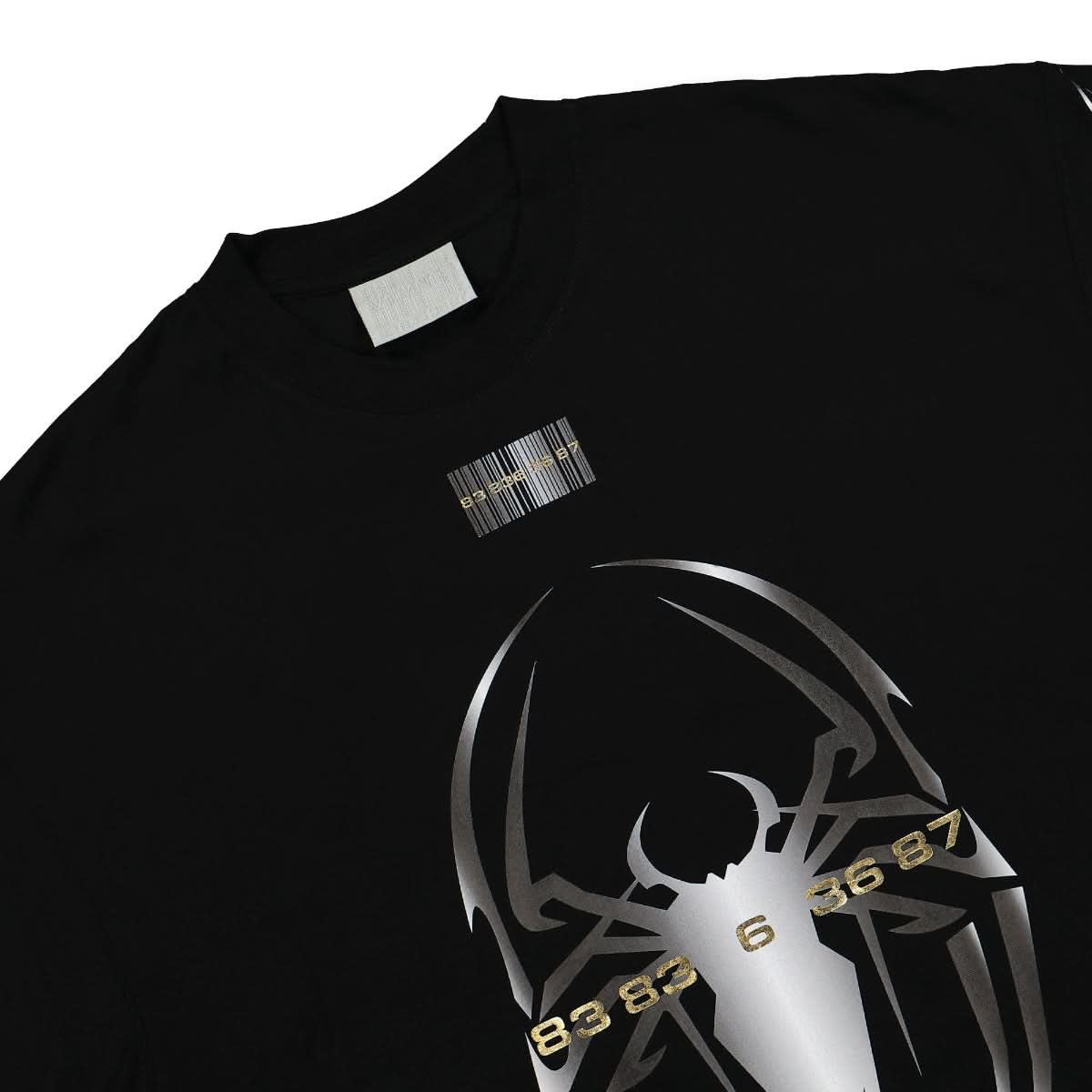 VTMNTS Spider T-Shirt Black Detail view 3 | Gate