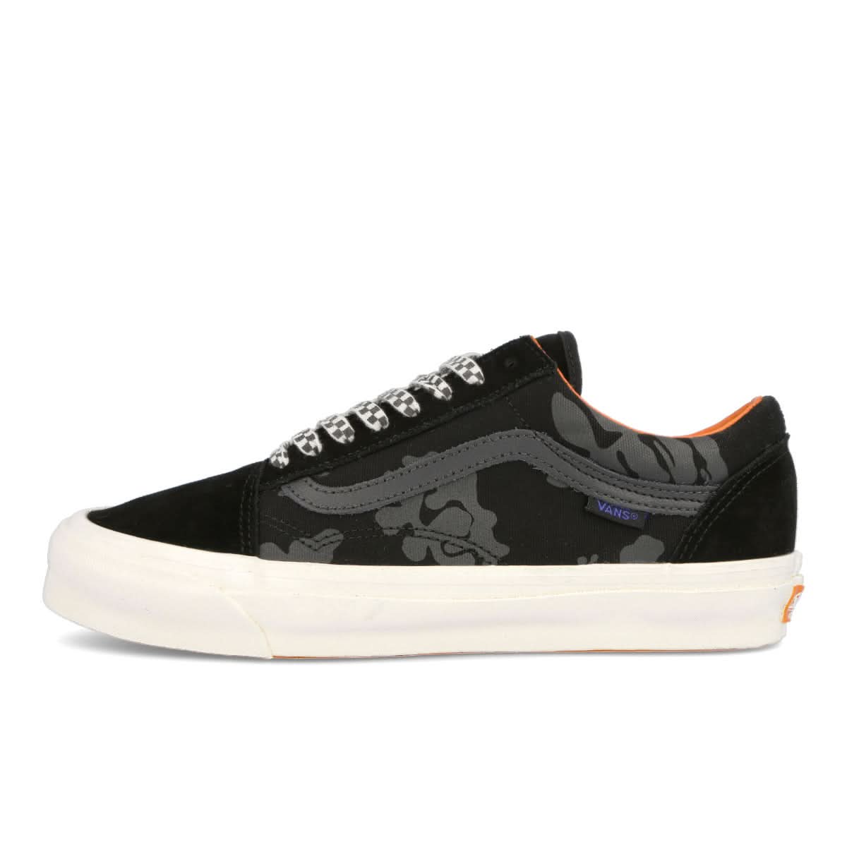 Vans OG Old Skool LX Black,Orange Sneaker Detail view 1 | Gate
