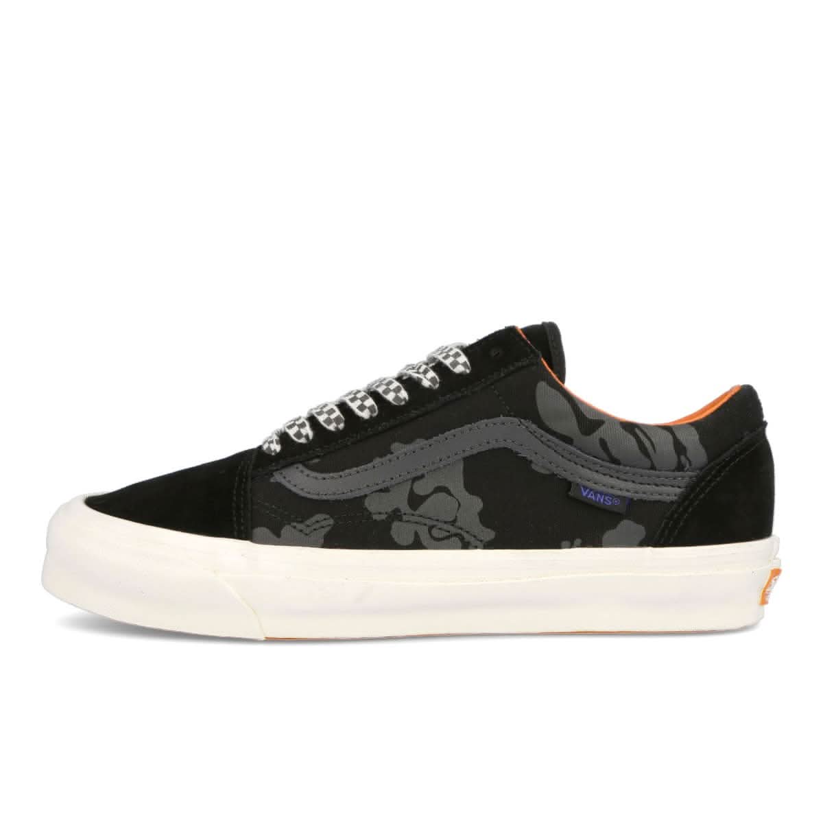 Vans OG Old Skool LX Black,Orange Sneaker Detail view 2 | Gate