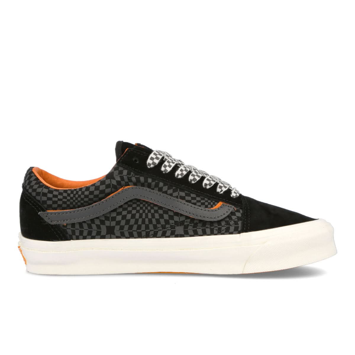 Vans OG Old Skool LX Black,Orange Sneaker Detail view 3 | Gate