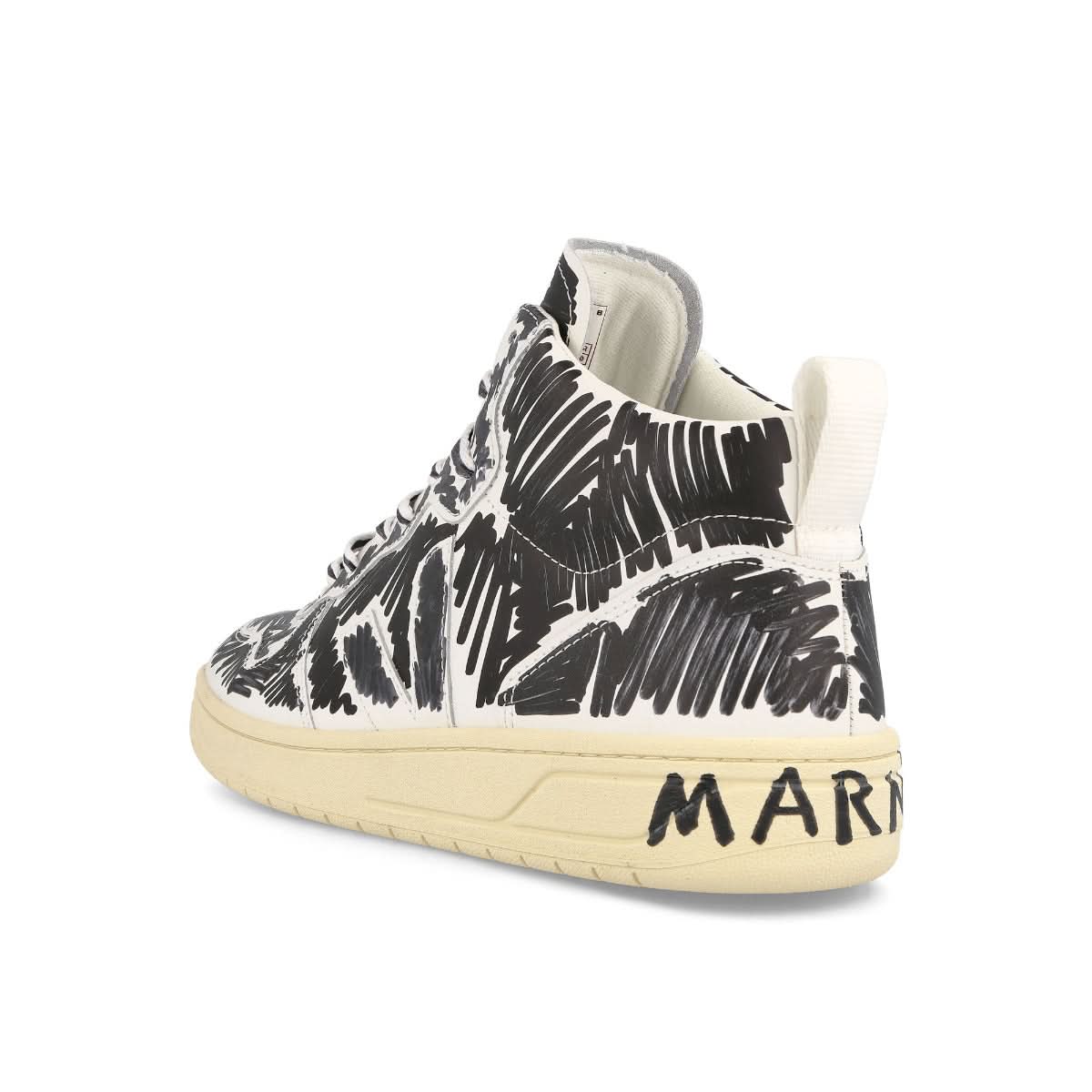 Veja V-15 Leather Black,White Sneaker Detail view 3 | Gate