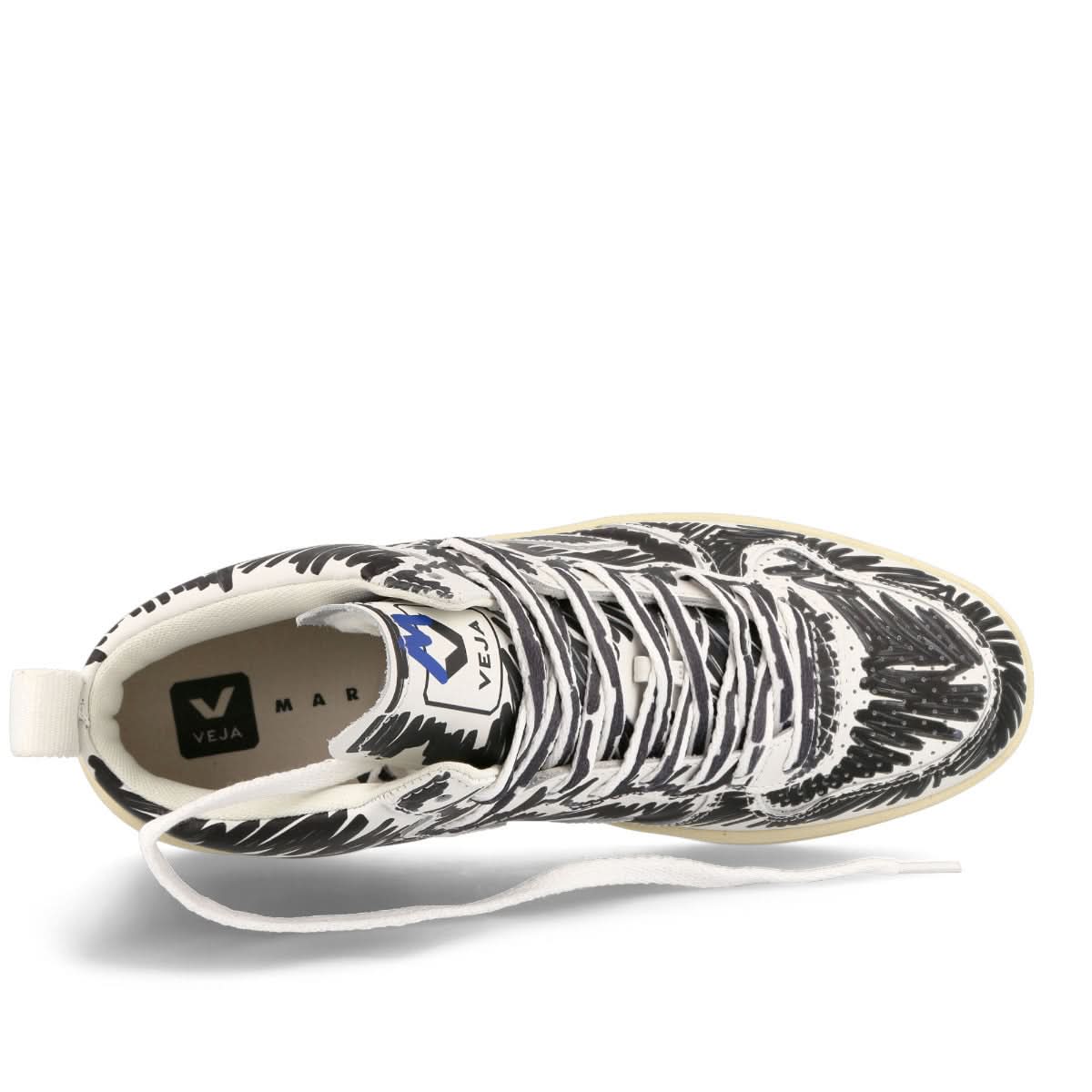 Veja V-15 Leather Black,White Sneaker Detail view 5 | Gate