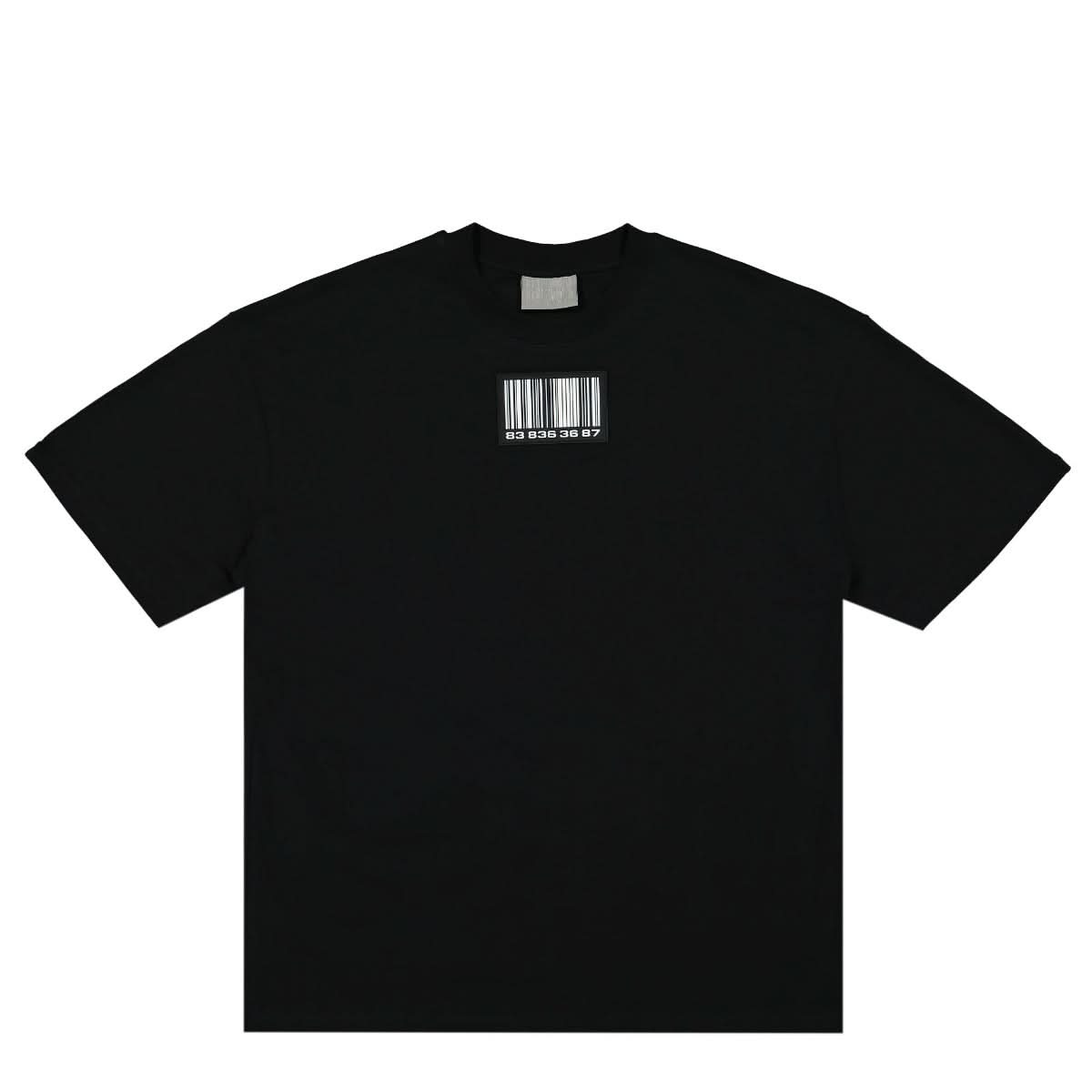 VTMNTS Big Rubber Patch T-Shirt Black,White Detail view 1 | Gate