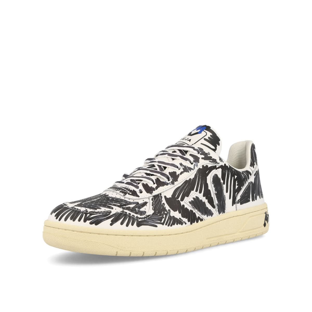 Veja V-10 Leather Black,White Sneaker Detail view 4 | Gate