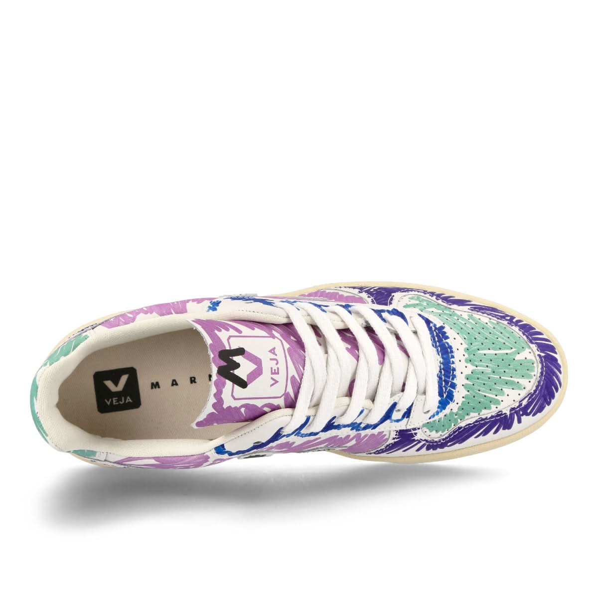 Veja V-10 Leather Multicolor Sneaker Detail view 5 | Gate
