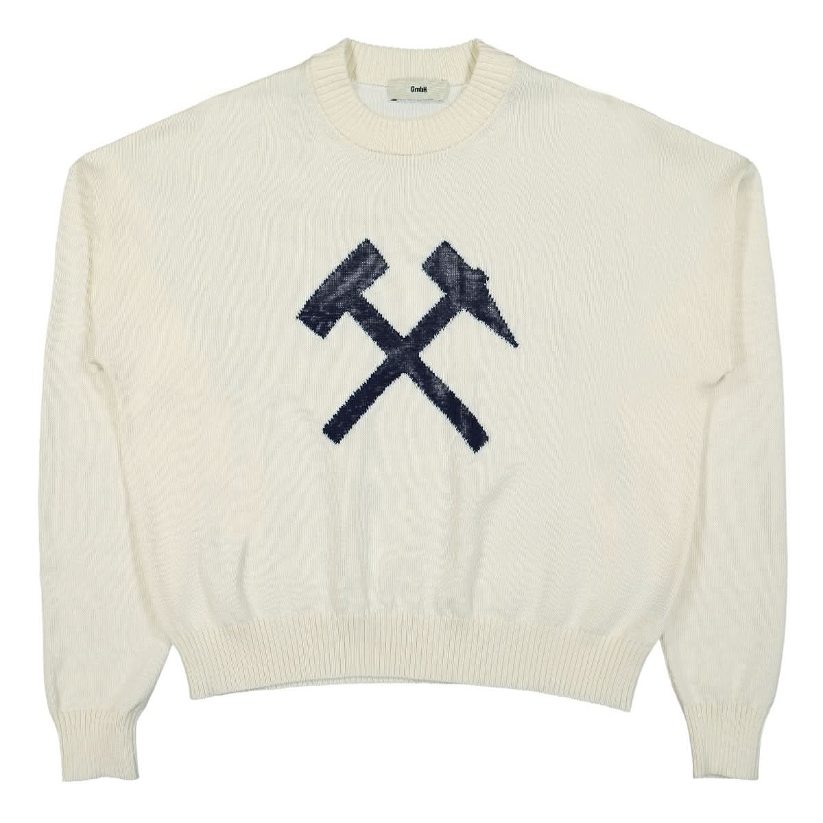 GmbH Knitted Color Blocked Jumper Beige Detail view 1 | Gate