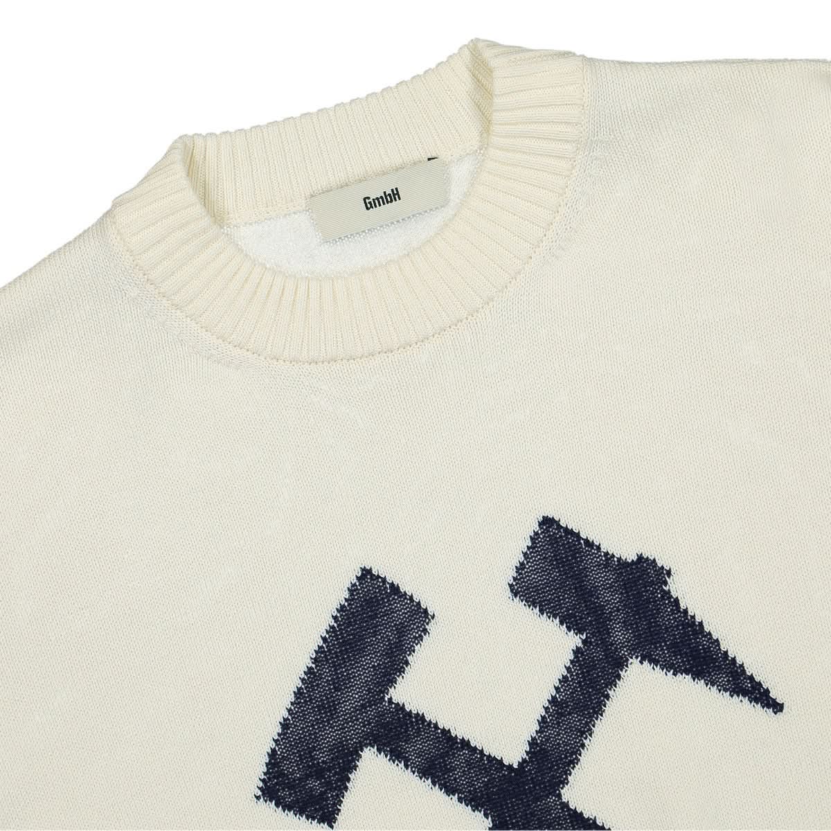 GmbH Knitted Color Blocked Jumper Beige Detail view 3 | Gate