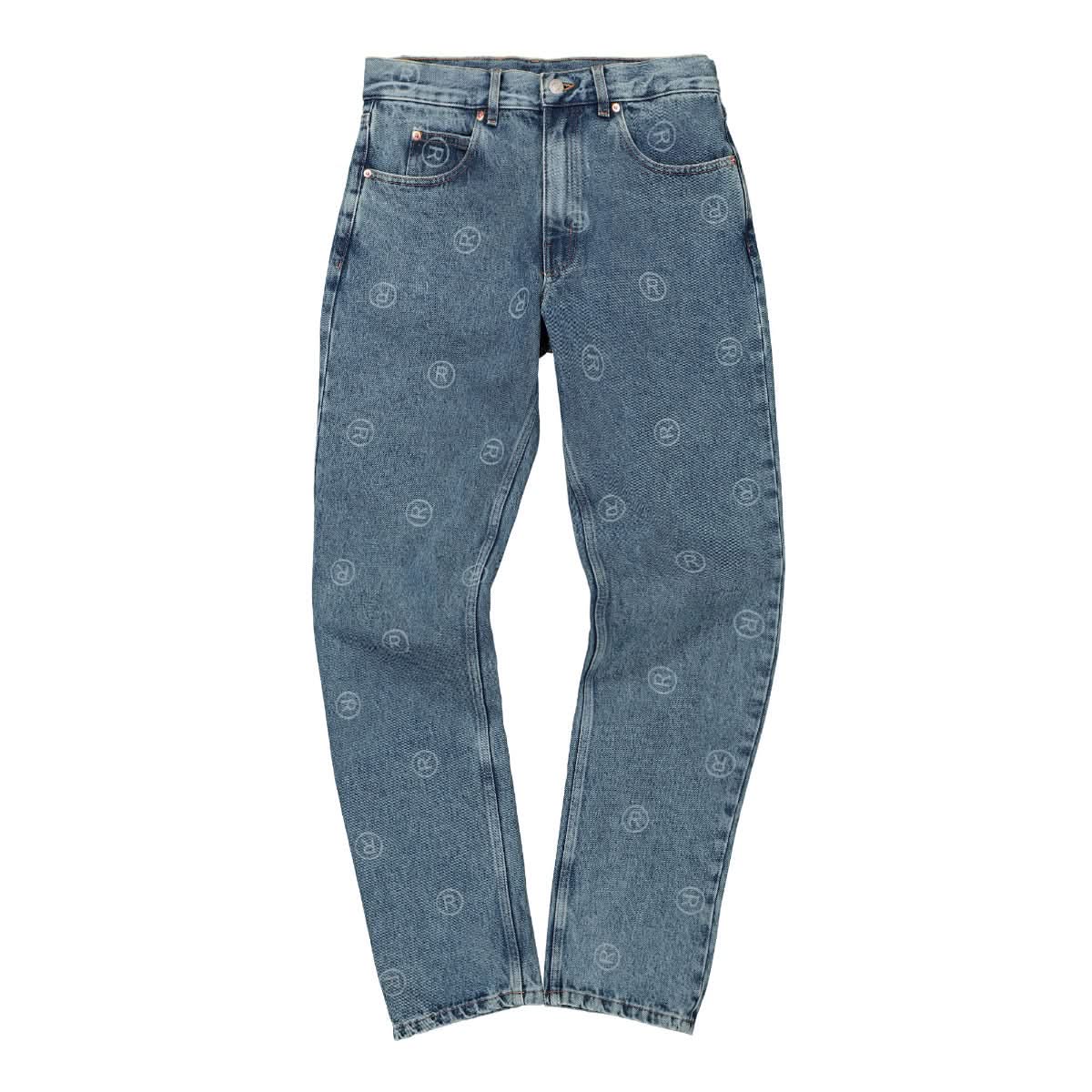 Martine Rose Straight Leg Jeans Blue Detail view 1 | Gate