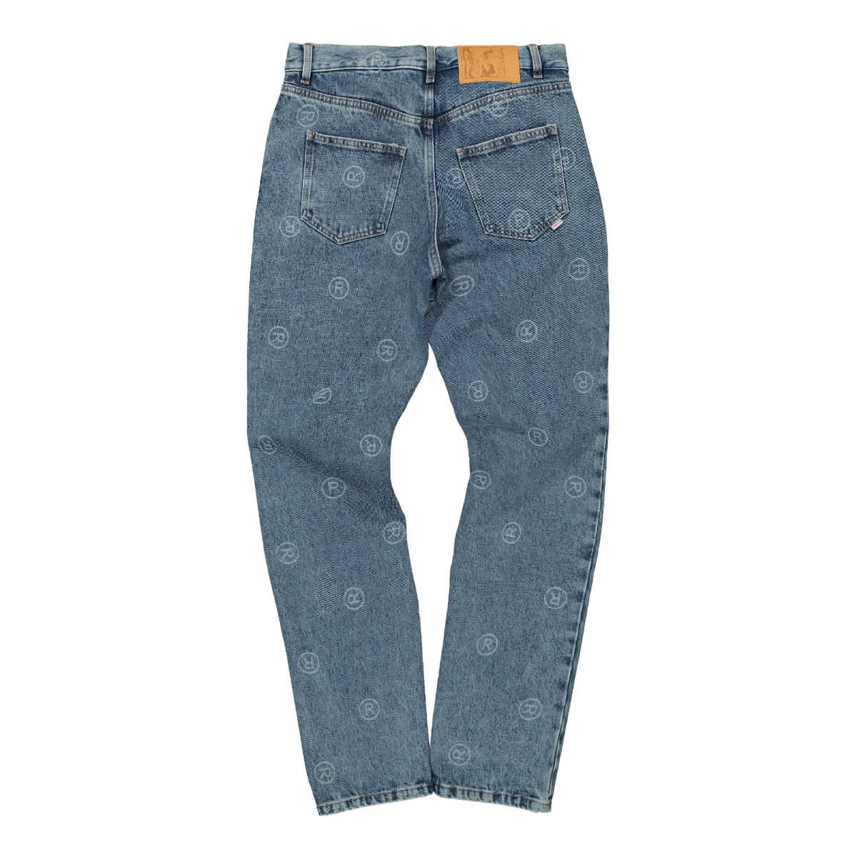 Martine Rose Straight Leg Jeans Blue Detail view 1 | Gate
