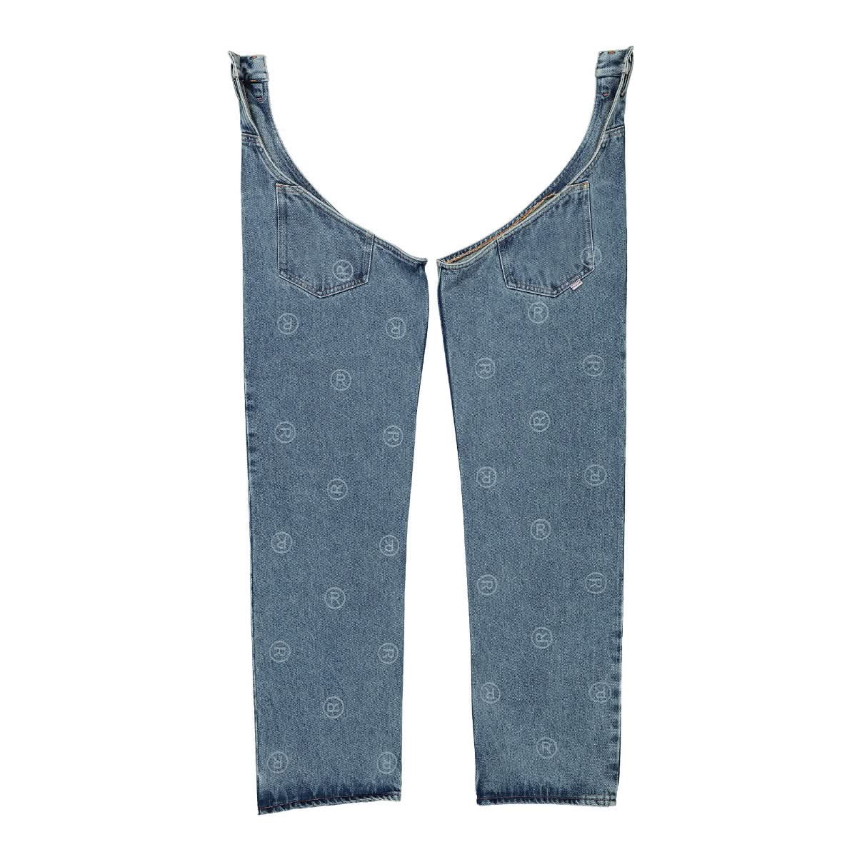Martine Rose Denim Hip Wader Blue Detail view 2 | Gate