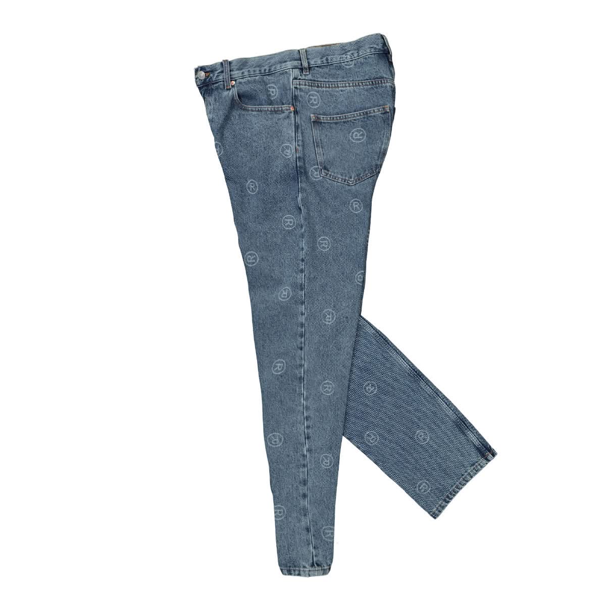 Martine Rose Relaxed Fit Jeans Blue Detail view 3 | Gate