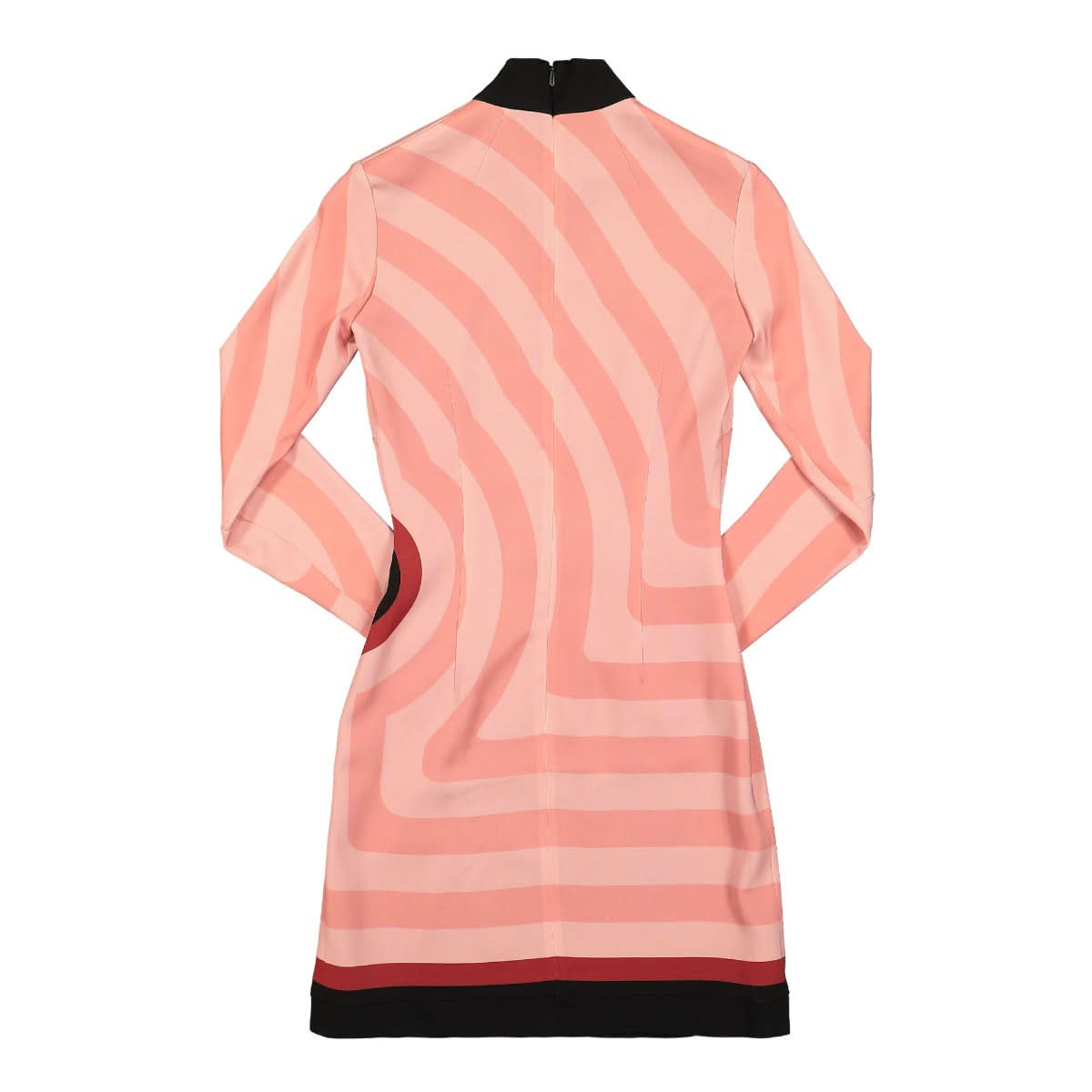 Casablanca Printed Stretch Cady Dress Pink Detail view 1 | Gate