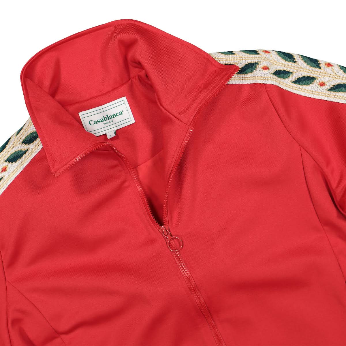 Casablanca Wmns Laurel Tracksuit Top Red Detail view 3 | Gate