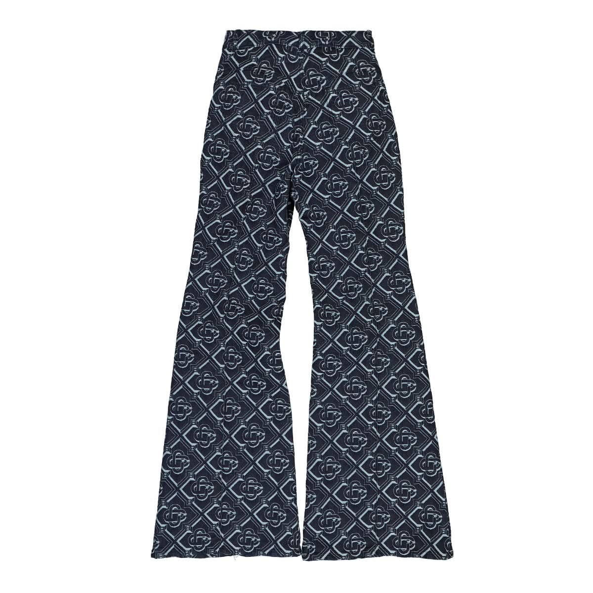 Casablanca Monogram 70's Denim Flare Jean Blue Detail view 2 | Gate