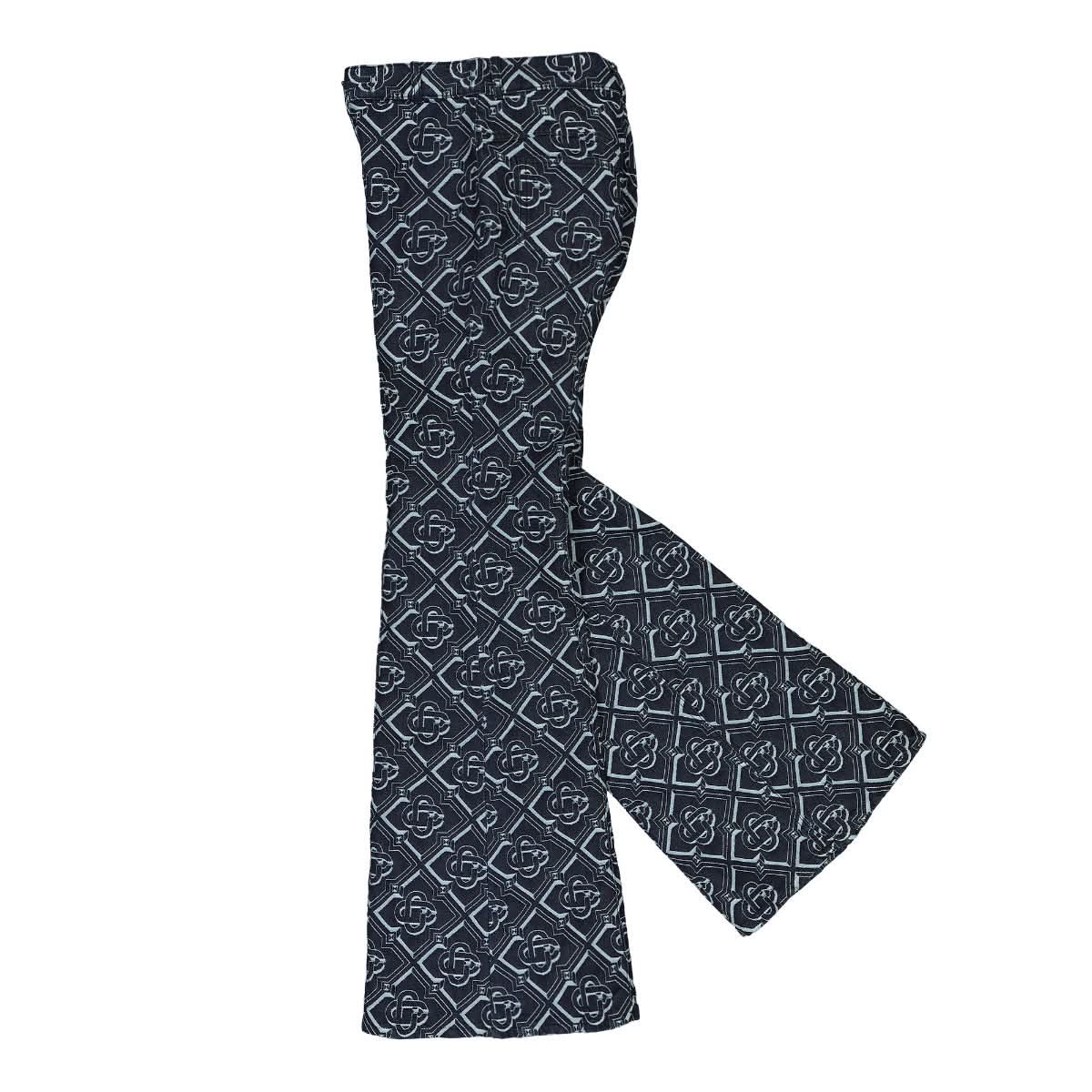 Casablanca Monogram 70's Denim Flare Jean Blue Detail view 3 | Gate