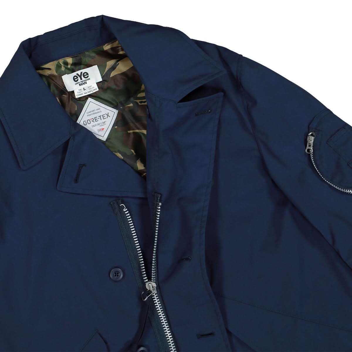 Junya Watanabe - Comme des Garçons Jacket Blue Detail view 3 | Gate