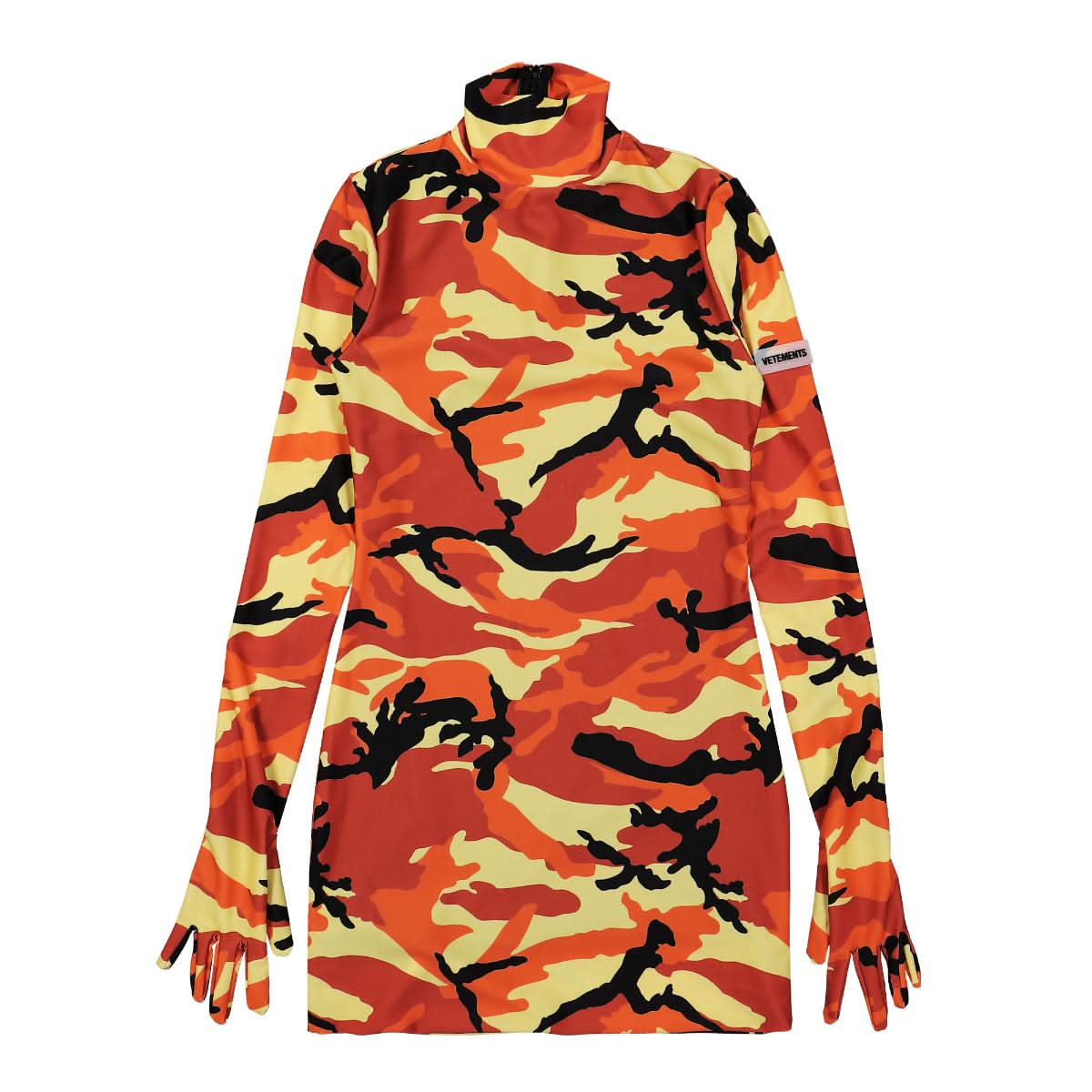 VETEMENTS Camo Styling Dress With Gloves Multicolor Detail view 1 | Gate