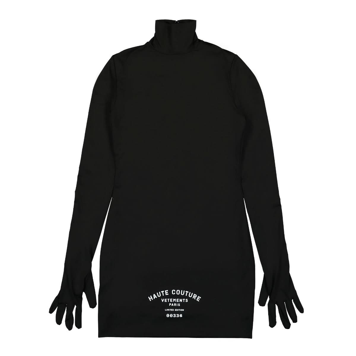 VETEMENTS Maison De Couture Dress With Gloves Black,White Detail view 1 | Gate