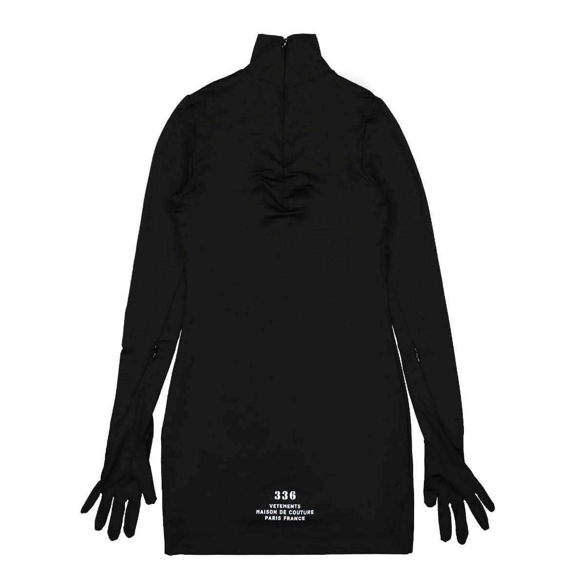 VETEMENTS Maison De Couture Dress With Gloves Black,White Detail view 2 | Gate