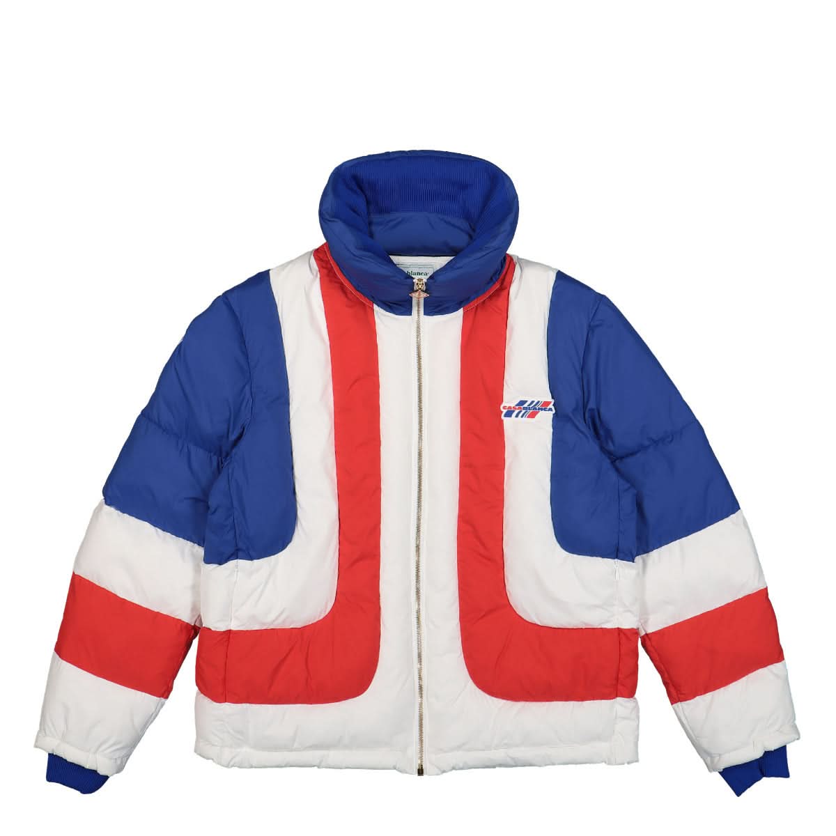 Casablanca Curve Panel Puffer Jacket Multicolor Detail view 1 | Gate