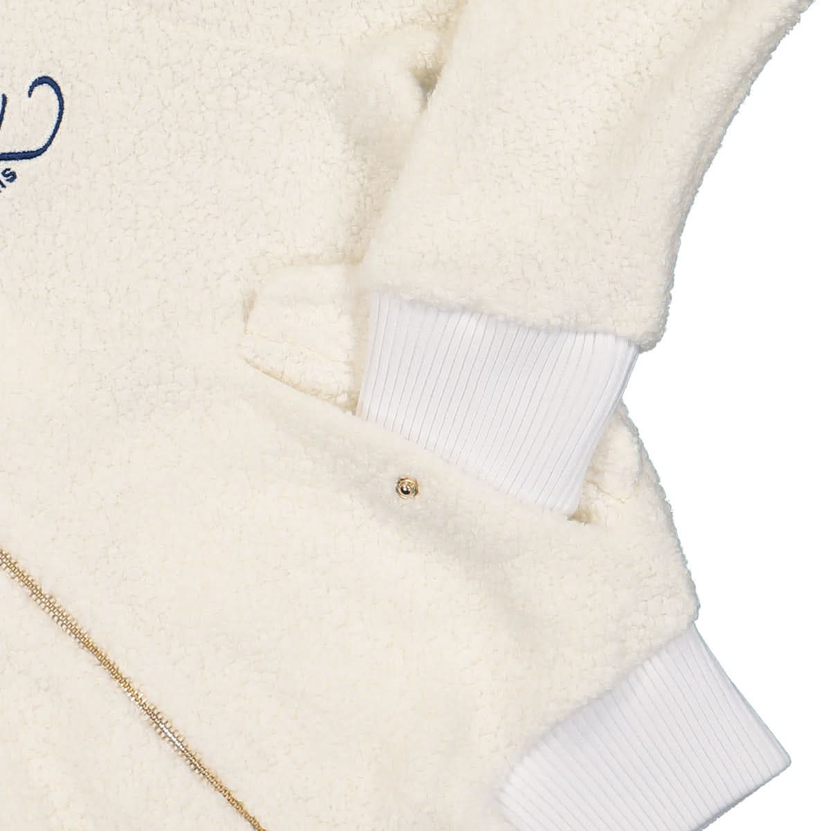 Casablanca Caza Terry Track Jacket White Detail view 4 | Gate