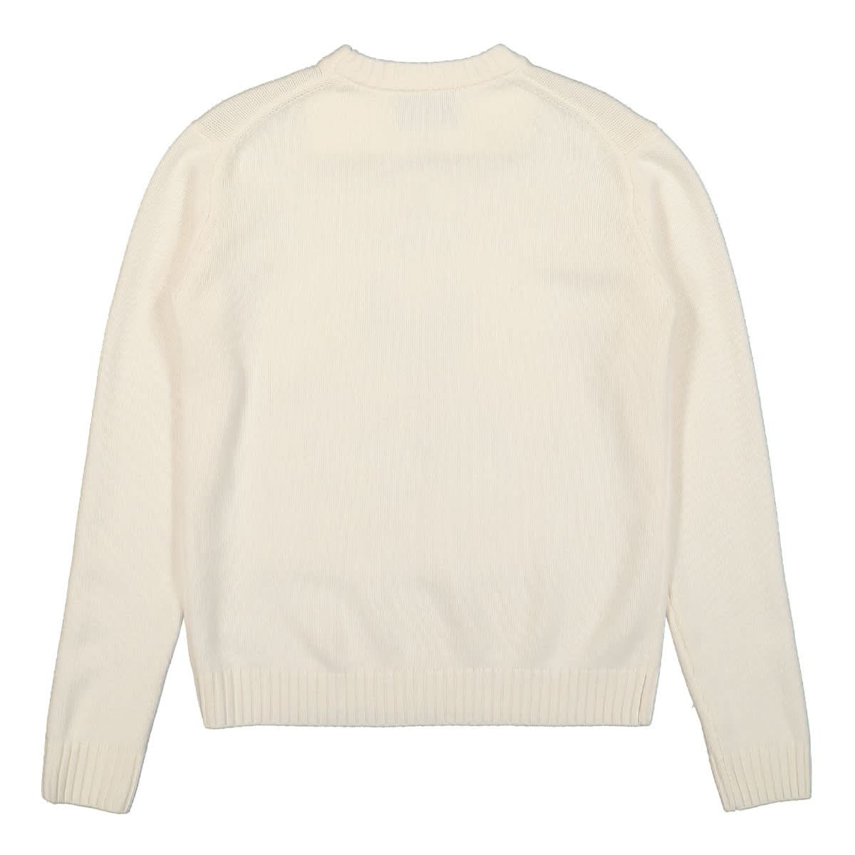 Casablanca Embleme de Caza Intarsia Jumper White Detail view 2 | Gate