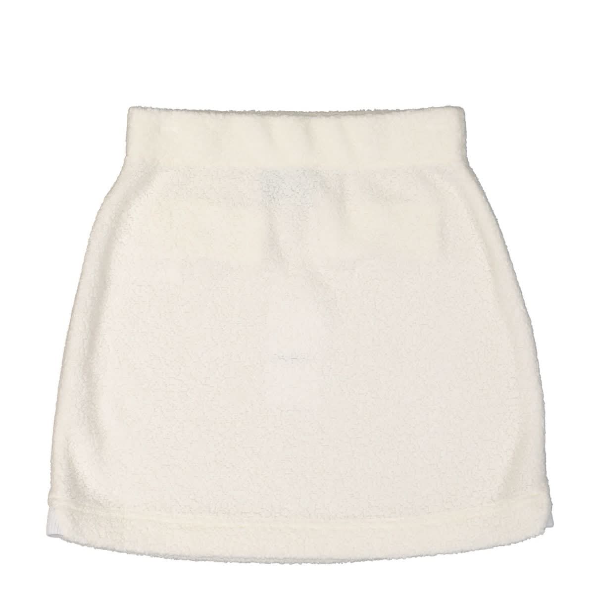 Casablanca Terry Mini Skirt White Detail view 1 | Gate