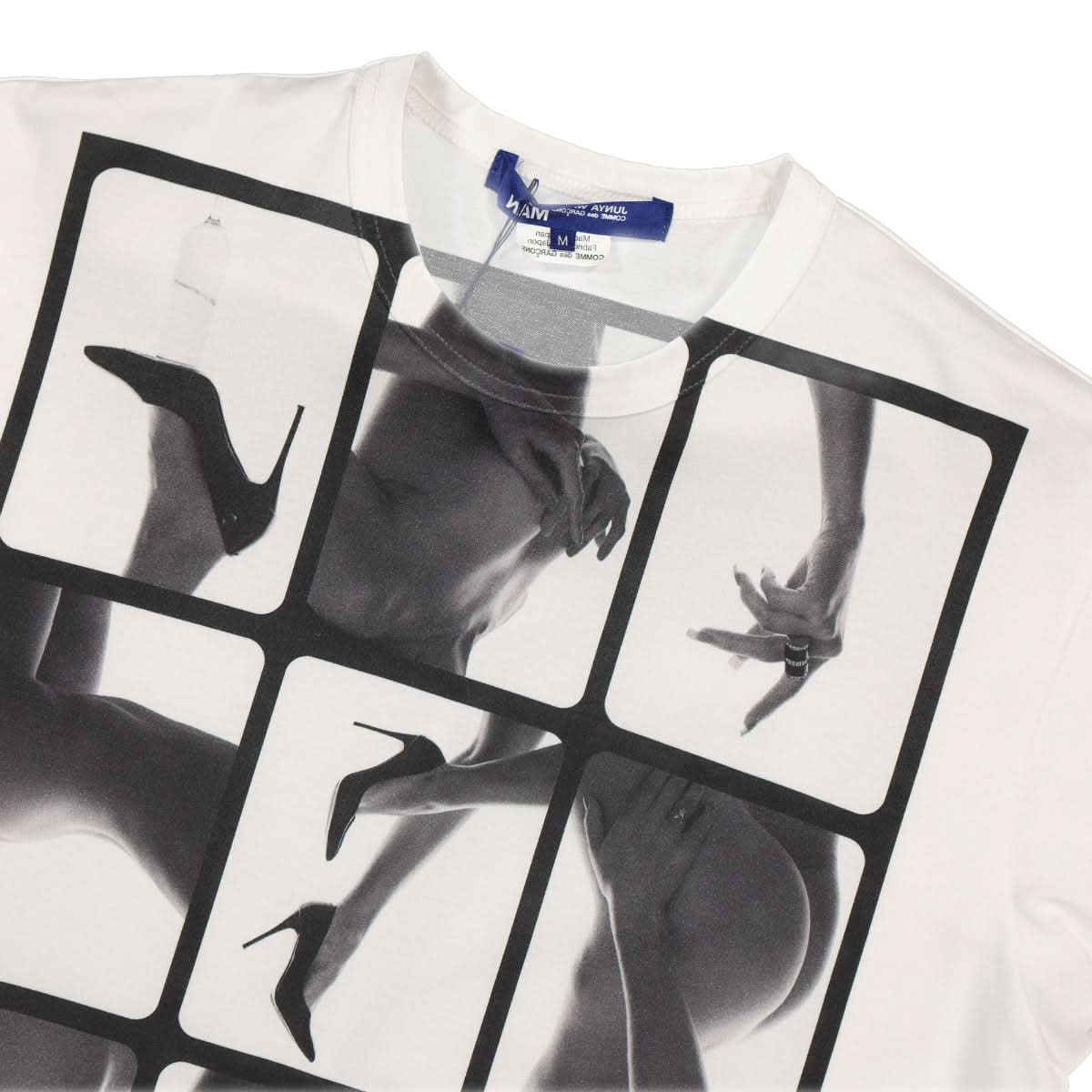 Junya Watanabe - Comme des Garçons T-Shirt Black,White Detail view 3 | Gate