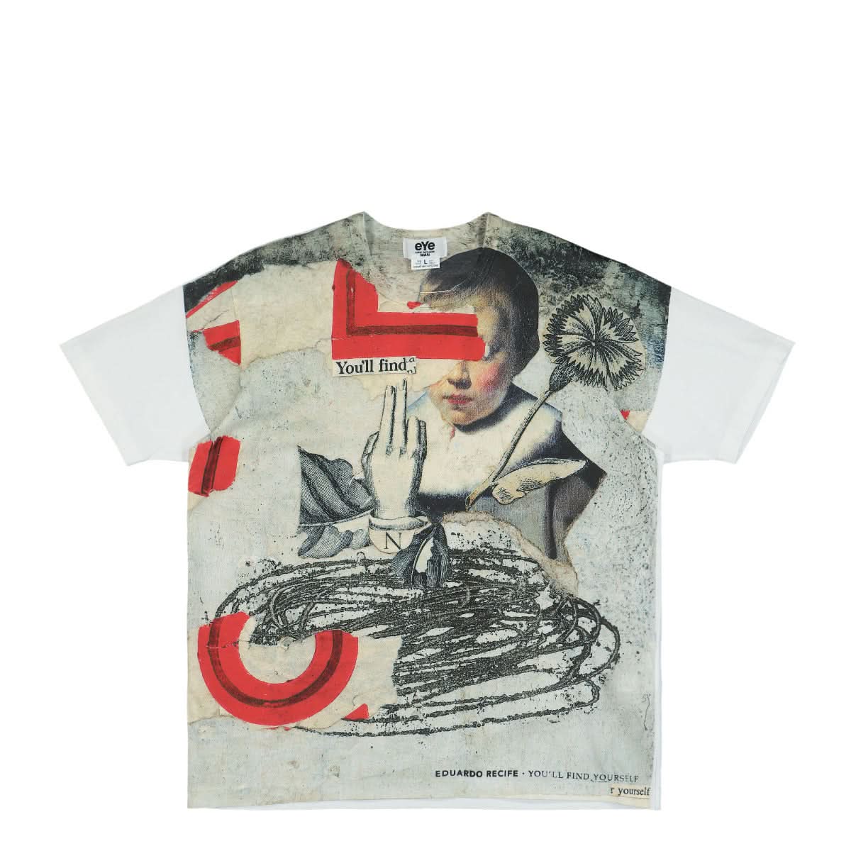 Junya Watanabe - Comme des Garçons T-Shirt White Detail view 1 | Gate
