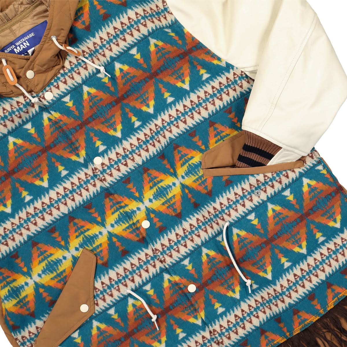 Junya Watanabe - Comme des Garçons Pendleton x Junya Watanabe - Comme des Garçons Coat Multicolor Detail view 4 | Gate