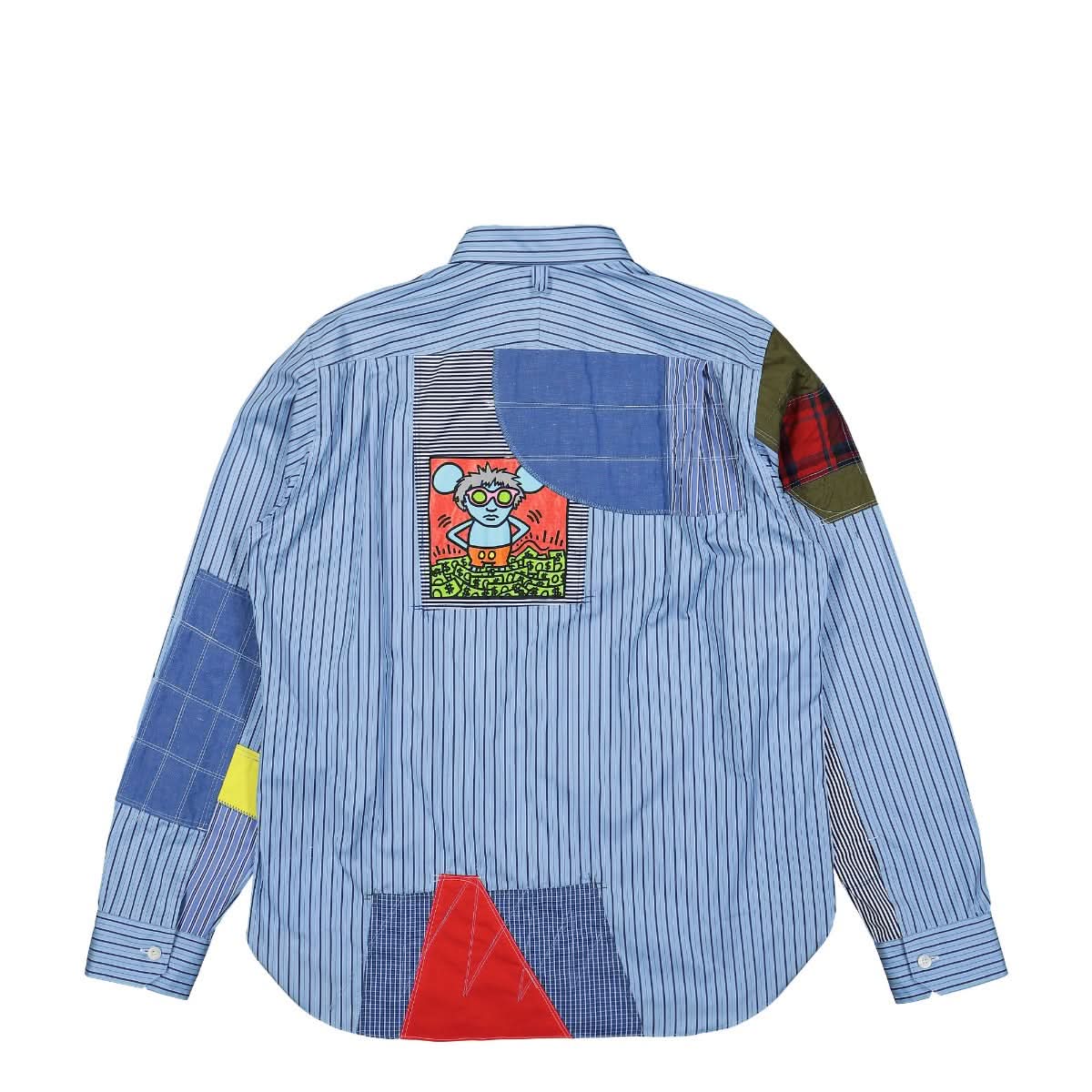 Junya Watanabe - Comme des Garçons Patchwork Stripe Shirt Multicolor Detail view 1 | Gate