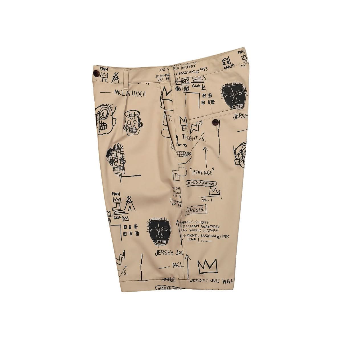 Junya Watanabe - Comme des Garçons Chino Shorts Black,Beige Detail view 3 | Gate