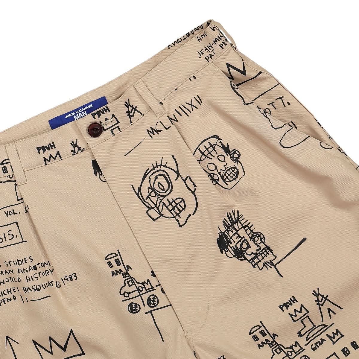 Junya Watanabe - Comme des Garçons Chino Shorts Black,Beige Detail view 4 | Gate