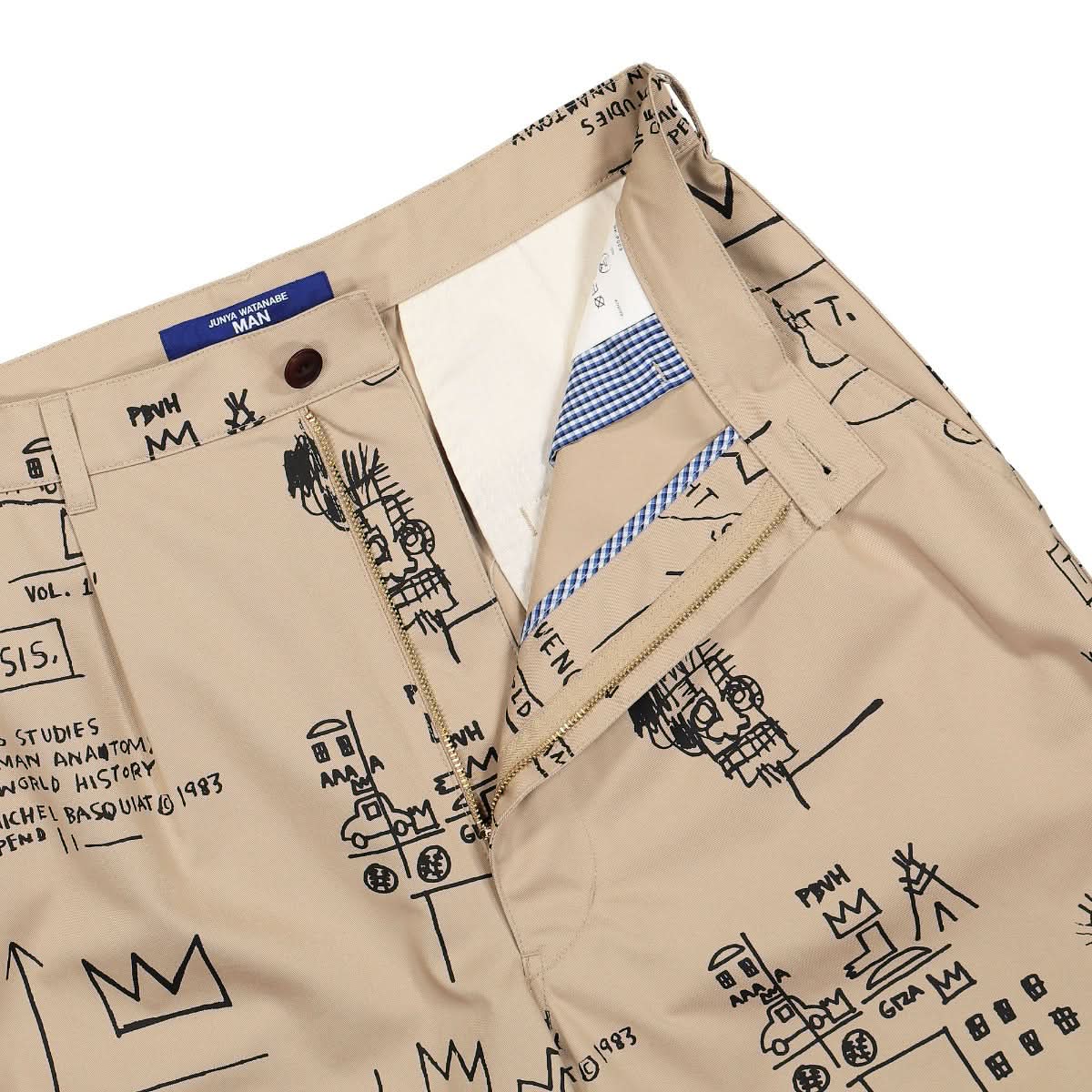 Junya Watanabe - Comme des Garçons Chino Shorts Black,Beige Detail view 5 | Gate
