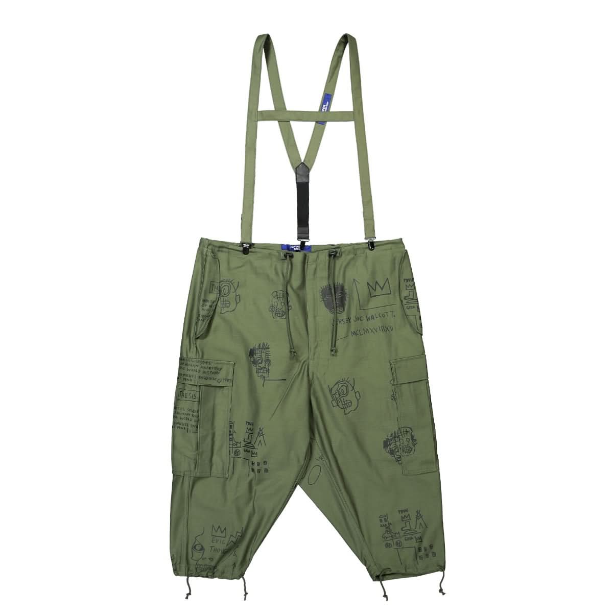 Junya Watanabe - Comme des Garçons Cropped Pants Black,Green Detail view 1 | Gate