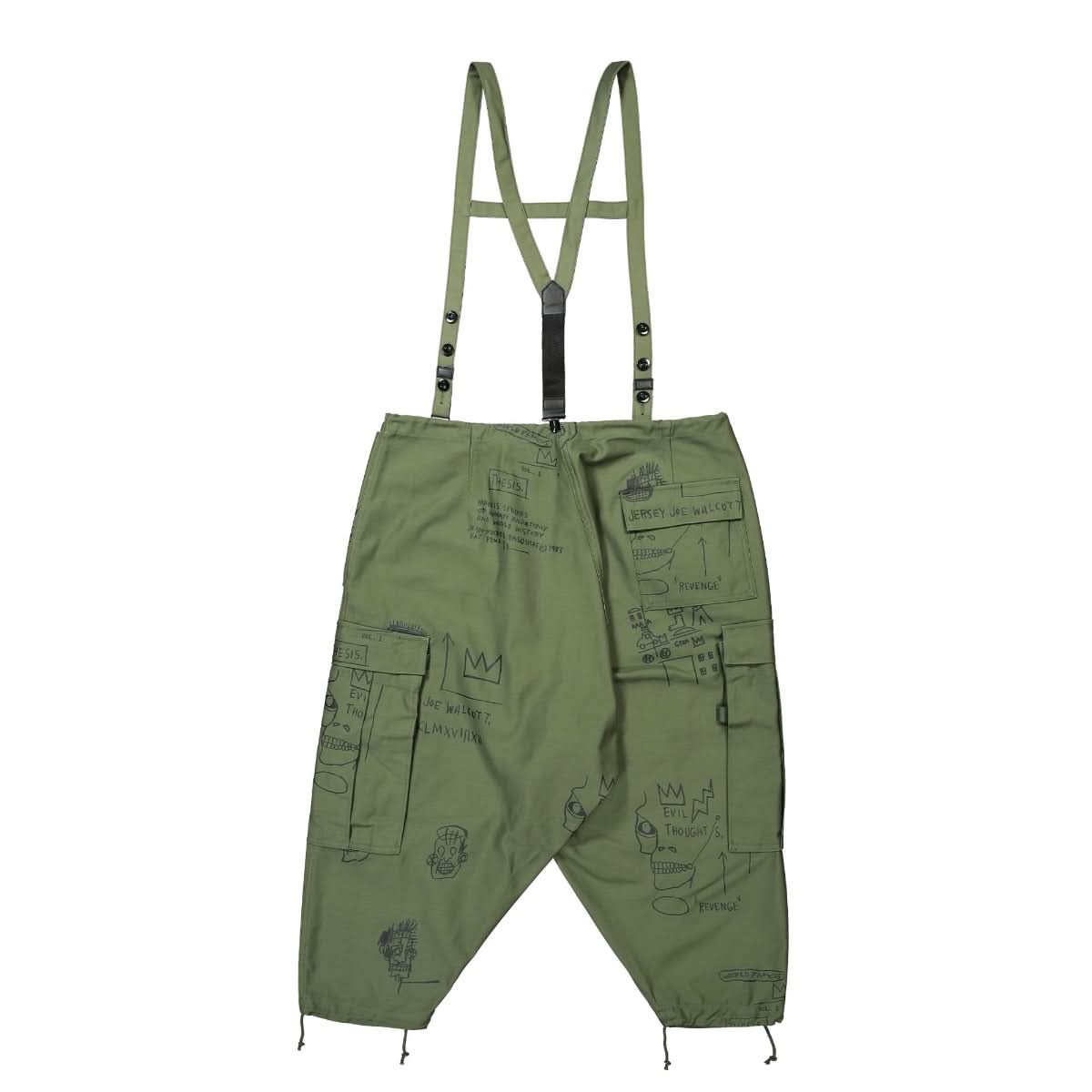 Junya Watanabe - Comme des Garçons Cropped Pants Black,Green Detail view 2 | Gate
